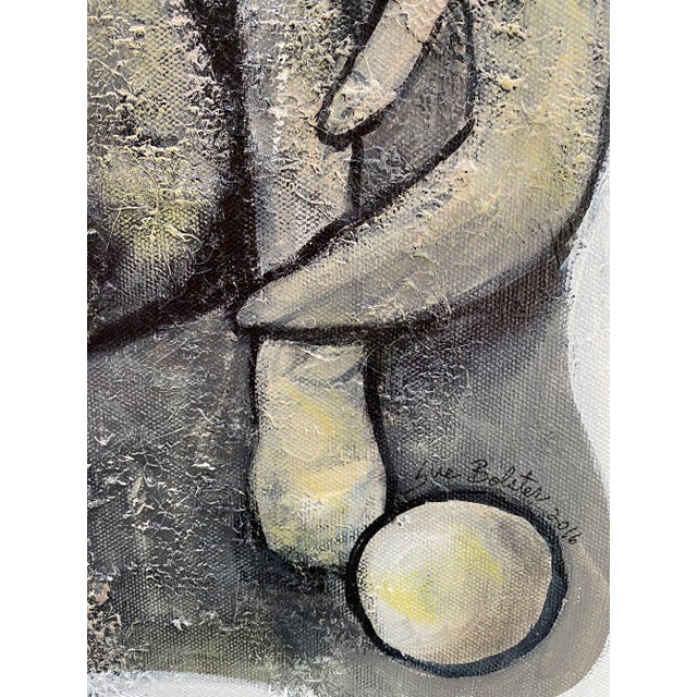 "Fulfilled" Original Figurative Painting For Sale In Miami - Image 6 of 7