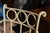 Metal Timmerman Pale Yellow Wrought Iron & Glass Top Round Patio Bistro Bar Set W/ 3 Swivel Stools For Sale - Image 7 of 17