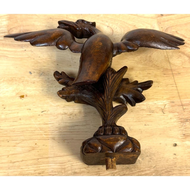 Brown Georgian Carved Mahogany Eagle Ornament, in the Manner of Thomas Chippendale For Sale - Image 8 of 18