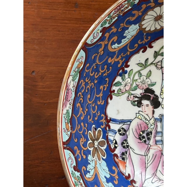 Vintage Chinese Export Royal Blue Bowl For Sale - Image 10 of 11