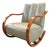 Swedish Art Deco Leather Rocking Chair, 1930s For Sale