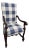 Newly Upholstered English Arm Chair For Sale