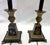 Vintage French Tole and Brass Candlestick Lamps With Pineapple Motif- A Pair For Sale - Image 9 of 18