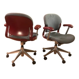 Mid Century Herman Miller Office Chairs - A Pair For Sale