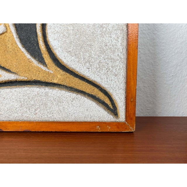 Mid-Century Modern Hand Carved Stone Wall Relief with Fish Design, 1960s For Sale - Image 17 of 18