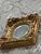 Gold Mid-20th Century Baroque Style Ornate Gilded Wall Mirror 17.5"x16"x3" For Sale - Image 8 of 14