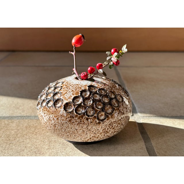 Ceramic Sculptural Studio Ceramic Art Vase by Kaj Henning Jensen for KH Keramik Stensved, Denmark, 1960s For Sale - Image 7 of 13