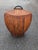 Vintage Pencil Reed Rattan Oval Lidded Basket, Coastal Organic Modern Floor Hamper For Sale - Image 9 of 11