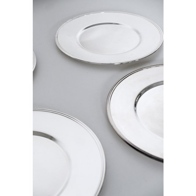 Modern Silver-Plated Underplates by Wilkens, Germany, 1990s, Set of 6 For Sale - Image 3 of 4