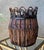 Wood Late 20th-Century Handcrafted Pencil Bamboo "Looped Crown" Rim Cachepot / Planter Basket For Sale - Image 7 of 18