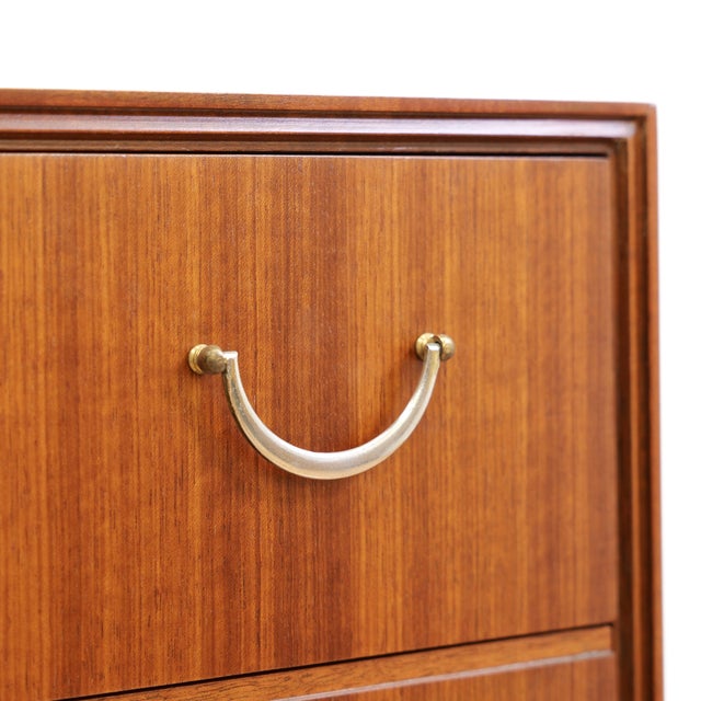 1960s Mid Century Six Drawer Tallboy Dresser by Meredew of Letchworth For Sale In Los Angeles - Image 6 of 9