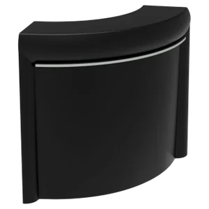 Curved Black Lacquered Classe Bar by Mowee