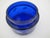 Mary Gregory Cobalt Blue Glass Enamel Painted Girl With Flower Round Trinket Box For Sale - Image 12 of 14