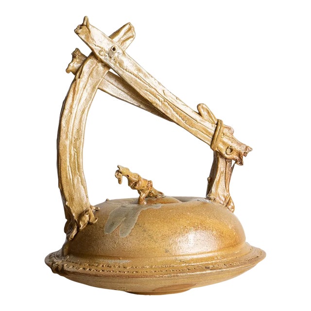 Vintage Large Studio Ceramic Sculpture For Sale