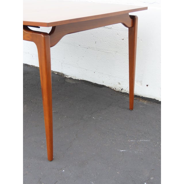 Young Furniture Mid Century Floating Top Sculptura Dining Table Six Chairs 6649 For Sale - Image 15 of 18