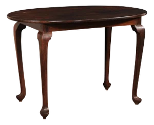 A British Colonial Rosewood Oval Table