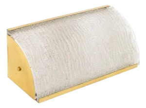 Murano Mid-Century Modern Brass Wall Sconce