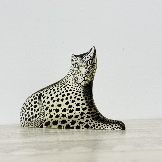Large Mid-Century Modern Resin Leopard by Abraham Palatnik, Brazil, 1970s For Sale - Image 14 of 18