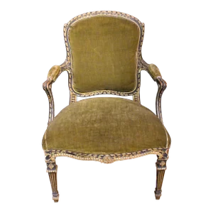 Circa 1770 George III Fauteuil or Open Arm Chair