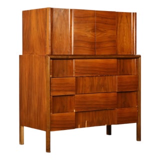 Edmond Spence Vintage Swedish Mid Century Modern Highboy Dresser C. 1960s, Attributed For Sale