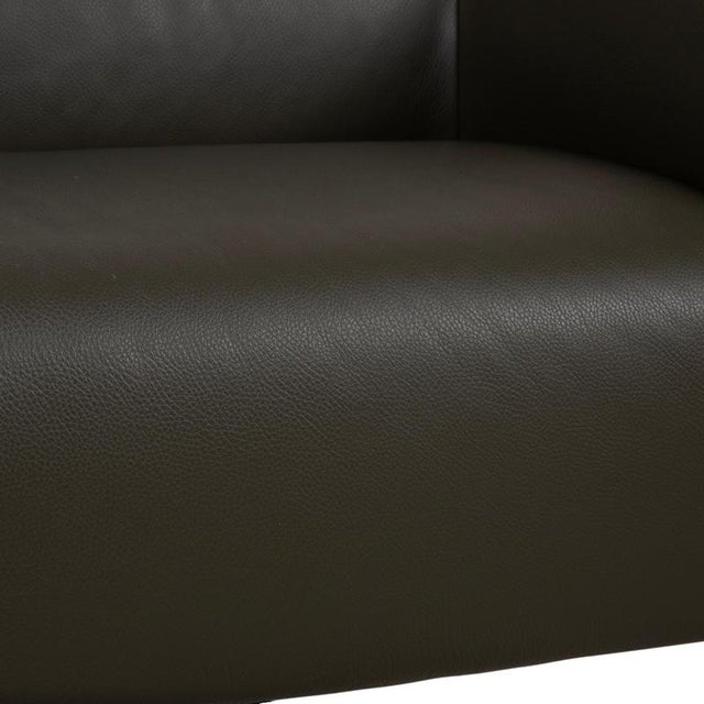 Leolux Mayon 2-Seater Sofa in Dark Green Leather from Leolux For Sale - Image 4 of 12