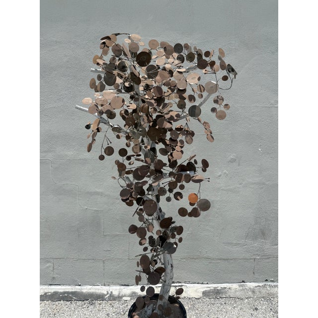 Abstract Vintage Brutalist Abstract Raindrop Tree After Curtis Jere For Sale - Image 3 of 8