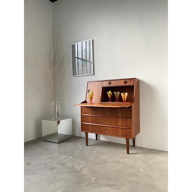 Danish Teak Secretary, 1960s For Sale - Image 3 of 18
