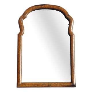 Dutch Arched Walnut Wall Mirror For Sale