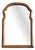 Dutch Arched Walnut Wall Mirror For Sale