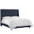 Navy Blue Ivy Tufted Wingback Bed in Navy Classic Linen, Full For Sale - Image 8 of 8