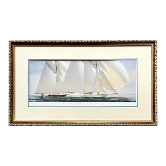 John Mecray “Westward Leading Britannia…” Framed, Matted & Signed Print For Sale