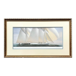 John Mecray “Westward Leading Britannia…” Framed, Matted & Signed Print