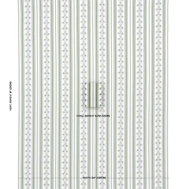 A charming combination of stylized flowers and multi-width stripes, Delft Straight Stripe is a useful mid-scale pattern...