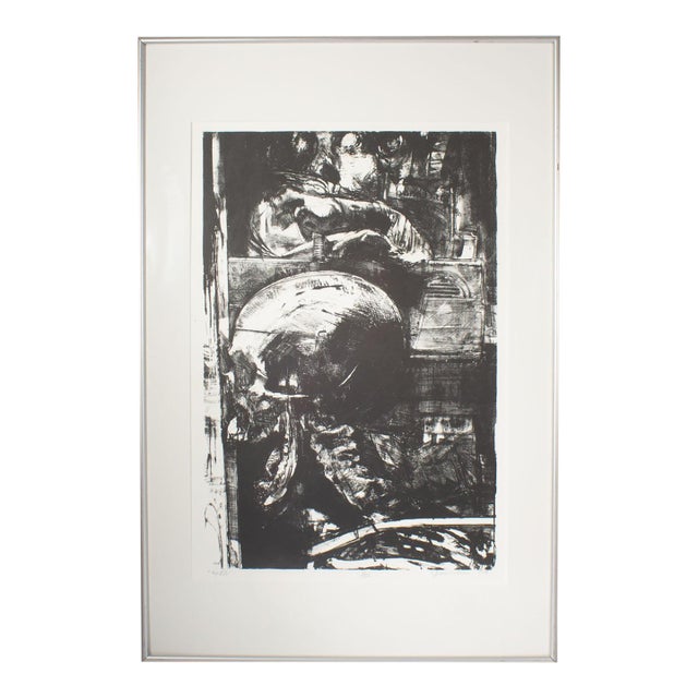 1989 "Mr. Ribb" Lithograph Print by Jerome Witkin For Sale