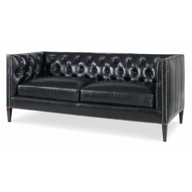 Century Furniture Huddersfield Sofa, Noir Leather Chairish