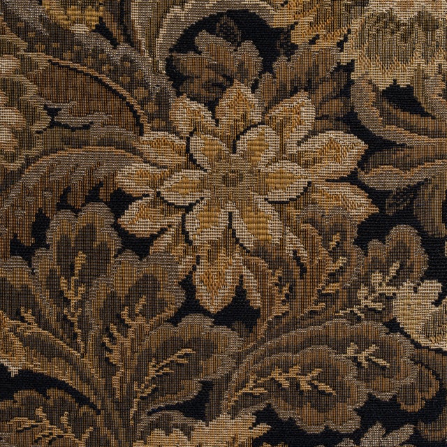 French Pair of 19th Century French Dark Brown Louis XIII Upholstered Throne Armchairs For Sale - Image 3 of 14