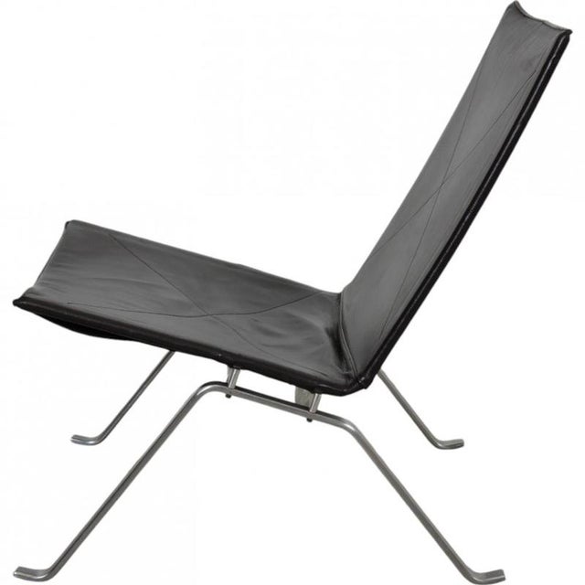 Pk-22 in Brown Leather from Poul Kjærholm For Sale - Image 4 of 18