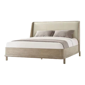 Light Modern Oak Bed