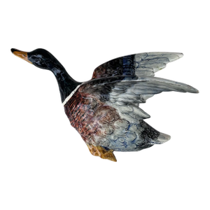 Majolica Duck Wall Pocket Delphin Massier, Circa 1890