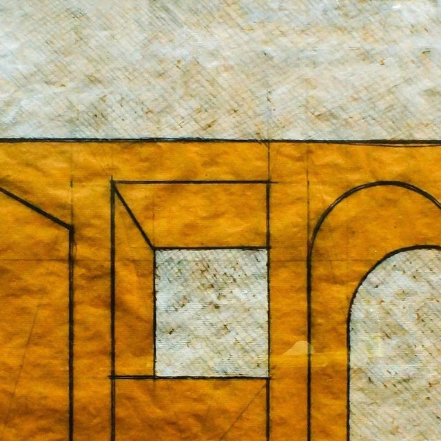 Pencil and ink on paper. Certificate of authenticity by the Archive of Giuseppe Uncini.