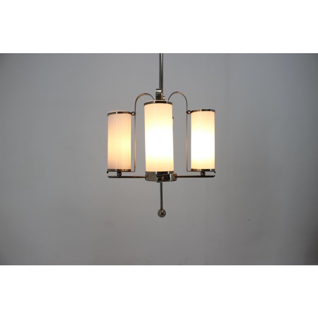 Bauhaus Chrome Pendant, 1930s For Sale - Image 6 of 7
