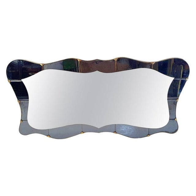 Large Mid-Century Modern Butterfly Wall Mirror, Italy, 1950s For Sale - Image 14 of 14