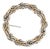 1990s Tiffany & Co Estate Circle Wreath Brooch 18k G + Silver For Sale