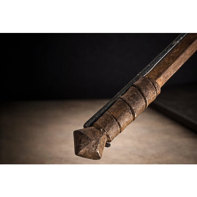 Brown 19th Century African Throwing Knife Currency — Marghi / Mofu, Northeastern Nigeria & Cameroon For Sale - Image 8 of 13