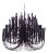 Arteriors Home Tilda Large Chandelier, Black For Sale