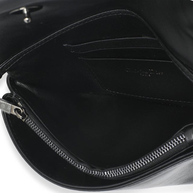 Black Puffy Calfskin Macrocannage Mini Caro Bag For Sale - Image 9 of 9