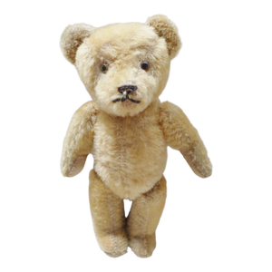 Antique Steiff 1908 Teddy Bear 11" Yellow Mohair Fully Jointed With Glass Eyes Attributed