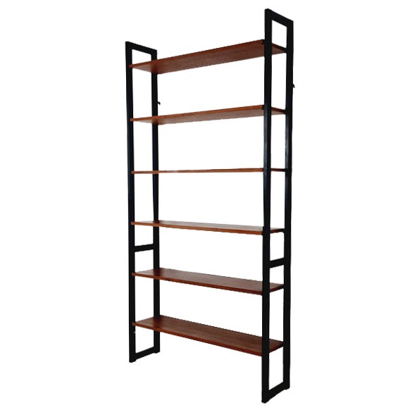 Vintage Teak Library Book Shelf-System by Jussi Peippo for Asko, 1960s For Sale