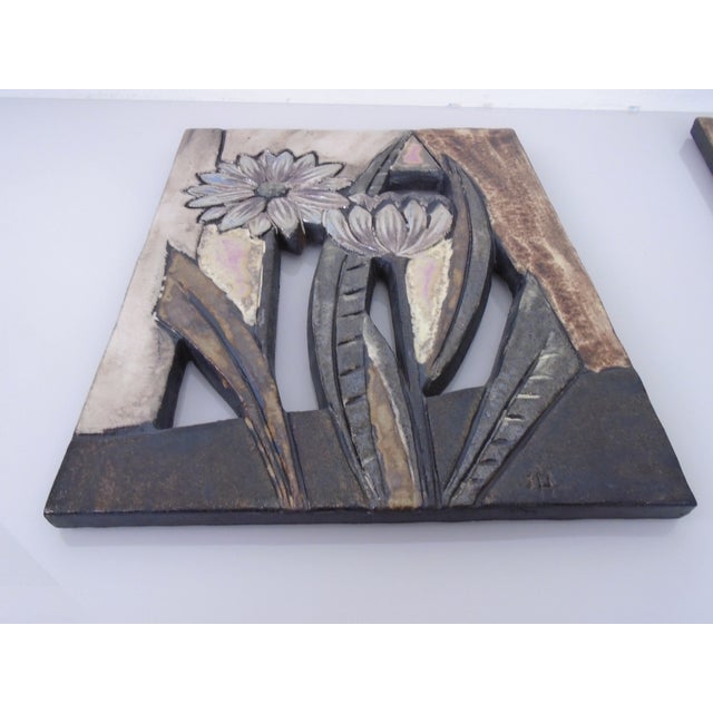 Ceramic Wall Plaques from Ruscha, Germany, 1960s, Set of 4 For Sale - Image 11 of 18