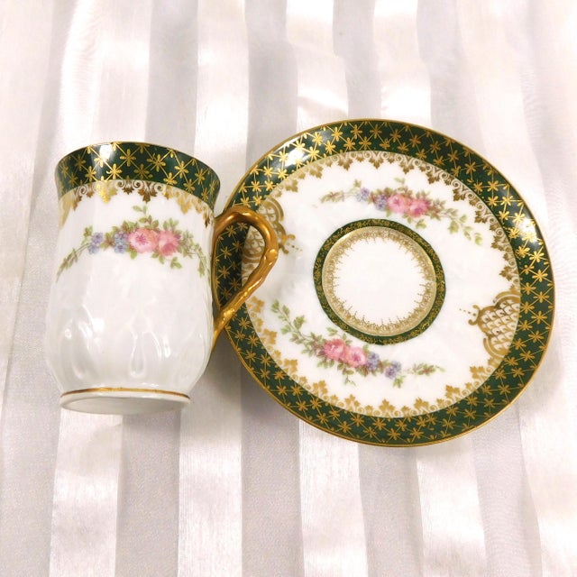 Gerard, Dufraisseix & Abbot Chcoolate Pot With Sugar Bowl and Cups For Sale - Image 17 of 18